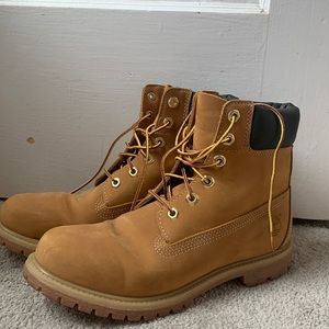 Timberland Tan Lace Up Boots